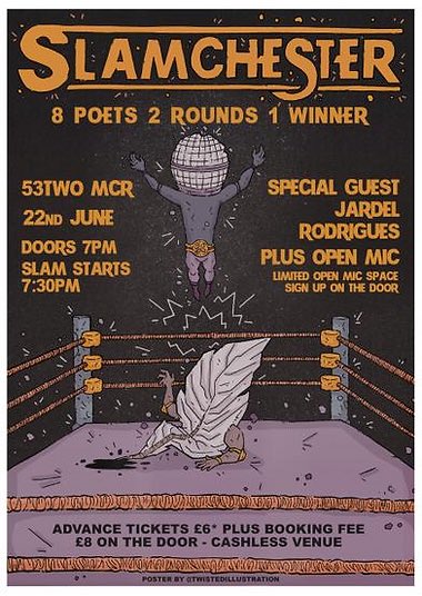 🚨TONIGHT!🚨 Join us for #Slamchester when #SpokenWord &amp; #Poetry takes over the arches!
💙💜 

🎟️ ticketsource.co.uk/whats-on/manch…

#Manchester #Mcr