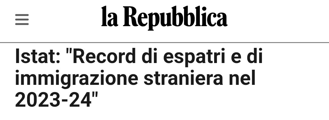 #Italy-stan. REAL demographic data are dramatic. Young Italians are forced to emigrate (to do low-paid jobs in Germany/UK) in order to make room for hundreds of thousands of NorthAfricans who cost the State coffers millions &amp; disintegrate the country. #Invasion #GreatReplacement