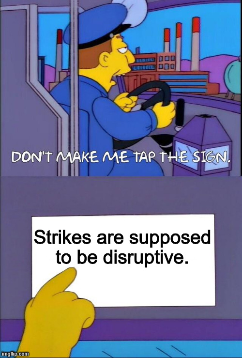 Troublem8kers's tweet image. Internalise it.
And come to our conference to learn how to organise a truly disruptive and successful strike!
More info and tickets: troublemakersat.work/conf