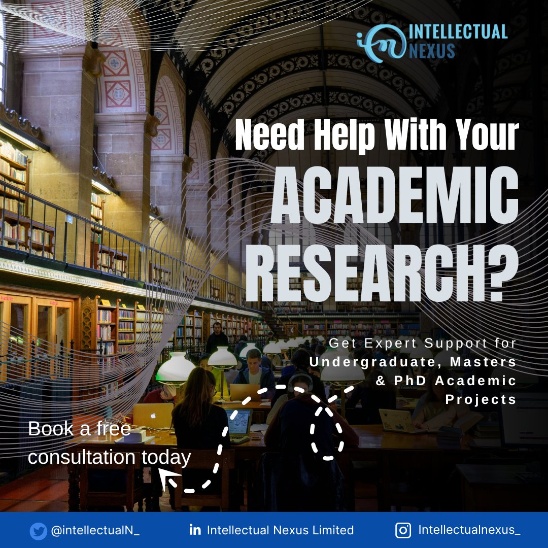 IntellectualN_'s tweet photo. ✨ Struggling with your thesis, dissertation, or academic paper?
We simplify the process, from topic selection to data analysis, so you can focus on finishing strong.
Get expert support for every stage of your research.
Let’s make your academic journey easier and more impactful. https://t.co/WJCYLW9iDI