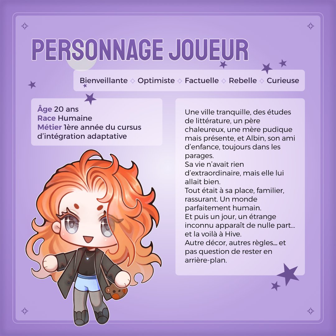 JesterTales's tweet photo. Aujourd'hui, On vous présente l'héroïne que vous incarnerez, accompagnée de sa version chibi !
Choisissez deux traits de caractère parmi cinq, et personnalisez ses couleurs.
La semaine prochaine, place au premier personnage romançable... Des idées sur son style et son caractère ? https://t.co/0KwTTCYKnG