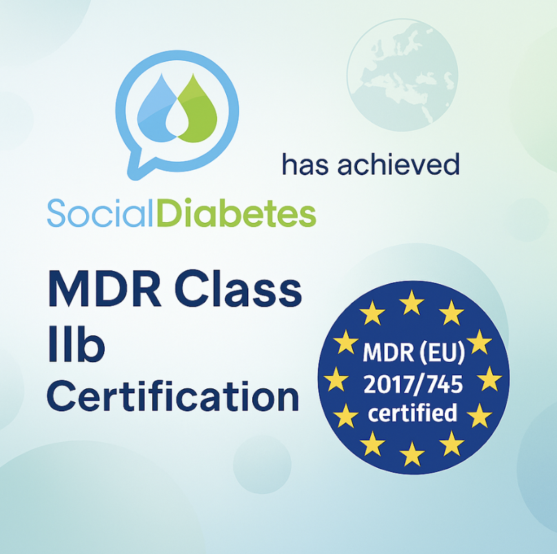 socialdiabetes's tweet photo. SocialDiabetes obtiene la certificación MDR Clase IIB para todos sus productos de gestión de la diabetes

https://t.co/X2JrQQIHw6 https://t.co/obhupaD2eu