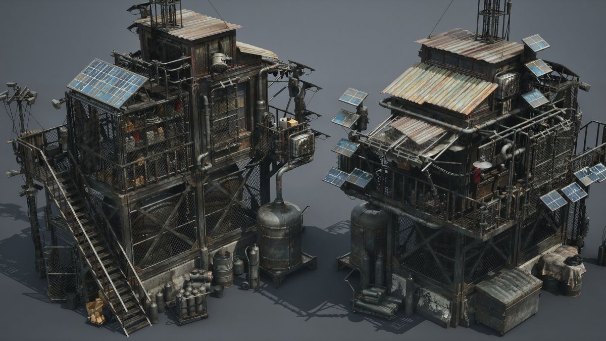 theCGchannel's tweet image. Get 330 free assets for kitbashing post-apocalyptic 3D environments

The assets - part of Oleg Ushenok&apos;s incredible new asset set - are provided in FBX format with PBR textures, and are licensed for commercial use

cgchannel.com/2025/06/downlo… 

#kitbashing #conceptart #gamedev