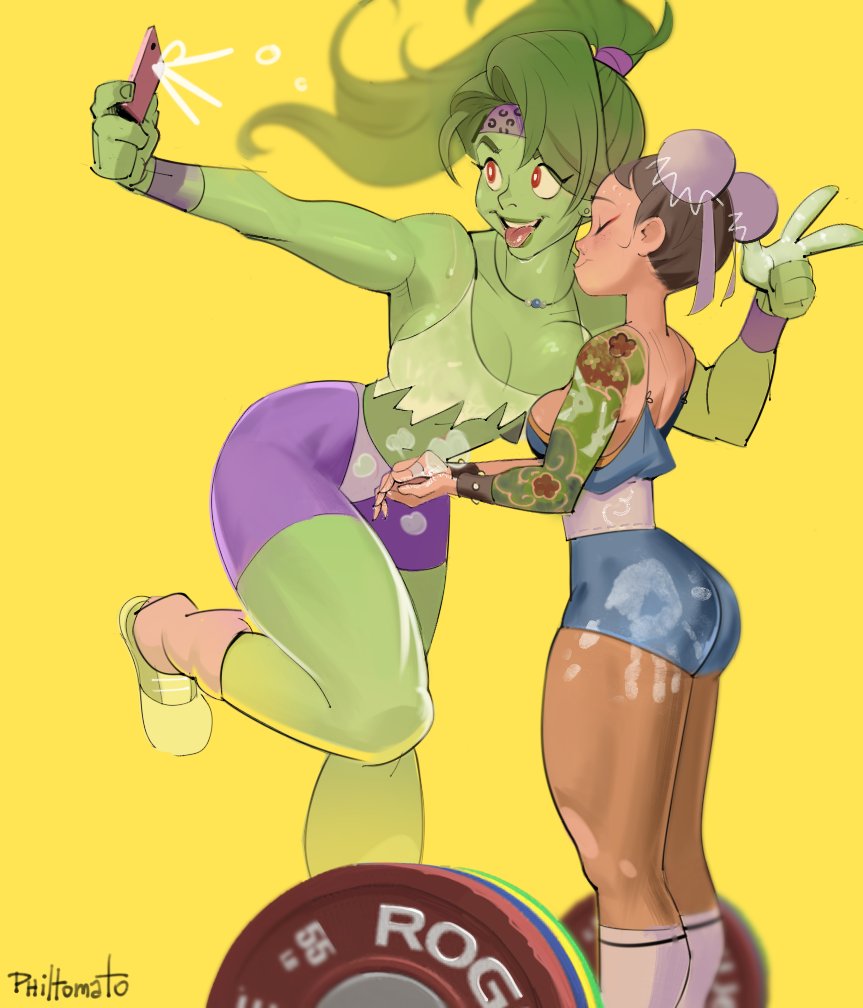 "Before you deadlift, let me take a selfie" - She Hulk probably