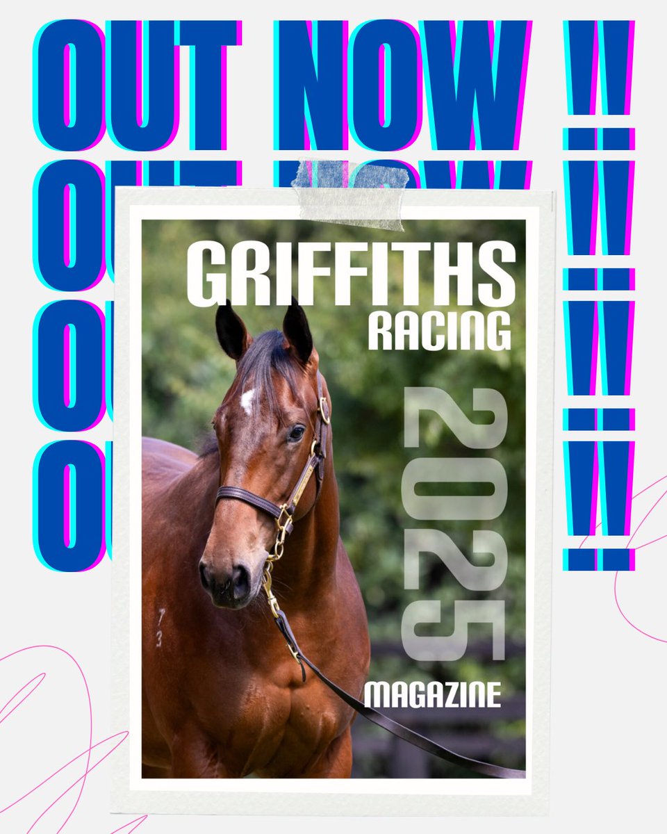 IT’S HERE…. Get your glass of wine, sit down and enjoy the Griffiths Racing 2025 Magazine. 

With Staff, Jockey and Owner profiles as well as featuring our yearlings available and some happy snaps, there is something for everyone. 

online.fliphtml5.com/pdfc/spsa/#p=1

Enjoy 😊