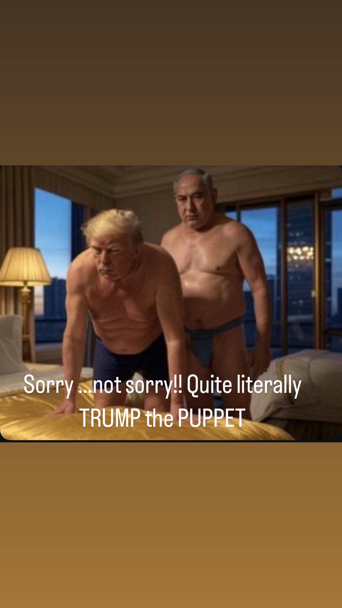 saarah_h's tweet photo. Never mind #TACOTrump more like Paco the puppy dog Trump …… #pacotrump #TrumpIsWarCriminal #trumpisnetanyausbitch #IranIsraelConflict #IsraeliranWar #trumpisnetanyausbitch https://t.co/FaDBOkoUbD