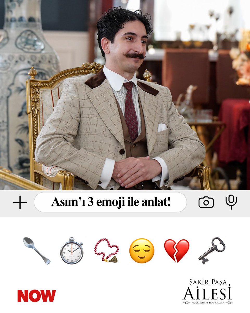 Hadi bakalım, şimdi yaratıcı tarafınızı görelim! 💫
Bu karakterleri siz nasıl anlatırdınız? 🤔
Yorumlara sadece emoji bırakıyoruz! ⬇️💬
#ŞakirPaşaAilesi <a href="/nowtvturkiye/">NOW</a> <a href="/medyapimresmi/">MEDYAPIM</a>