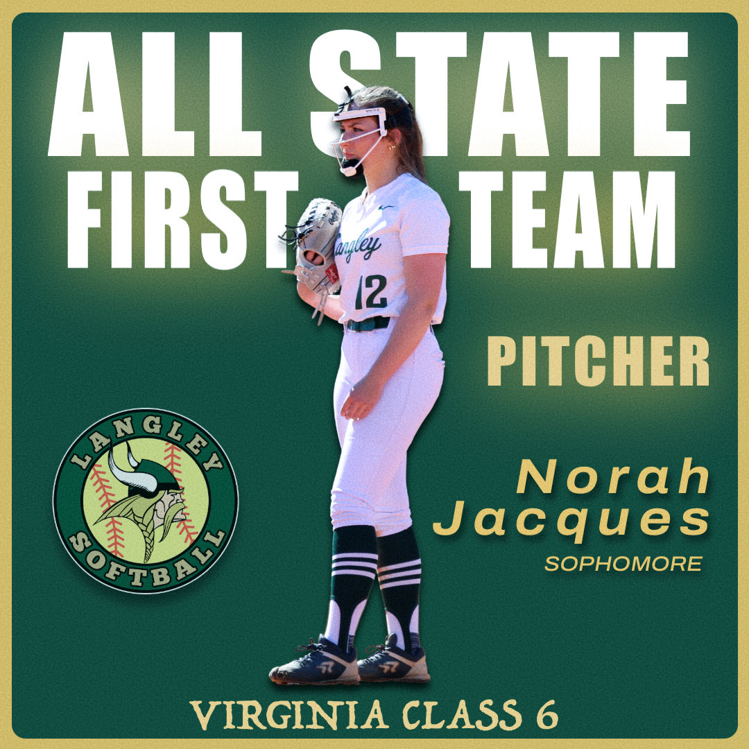 Coach Sharkey (@langleysoftball) on Twitter photo Congratulations to our sophomore pitcher Norah Jacques for being named Class 6, 1st Team All State Pitcher. Way to go! <a href="/langleysports/">langleysports</a> <a href="/ExtraInningSB/">EXTRA INNING SOFTBALL</a> <a href="/VHSLSoftball/">VHSL Softball</a> <a href="/D1Softball/">D1Softball</a> <a href="/LineDsoftball/">Line Drive Media</a> <a href="/los_stuff/">Carlos Arias</a> <a href="/SoftbalAmerica/">Softball America</a> <a href="/MaxPreps/">MaxPreps</a> <a href="/NorahJacques12/">Norah Jacques 2027 🥎</a> <a href="/NFCAorg/">National Fastpitch Coaches Association</a> Congratulations to our sophomore pitcher Norah Jacques for being named Class 6, 1st Team All State Pitcher. Way to go! <a href="/langleysports/">langleysports</a> <a href="/ExtraInningSB/">EXTRA INNING SOFTBALL</a> <a href="/VHSLSoftball/">VHSL Softball</a> <a href="/D1Softball/">D1Softball</a> <a href="/LineDsoftball/">Line Drive Media</a> <a href="/los_stuff/">Carlos Arias</a> <a href="/SoftbalAmerica/">Softball America</a> <a href="/MaxPreps/">MaxPreps</a> <a href="/NorahJacques12/">Norah Jacques 2027 🥎</a> <a href="/NFCAorg/">National Fastpitch Coaches Association</a>