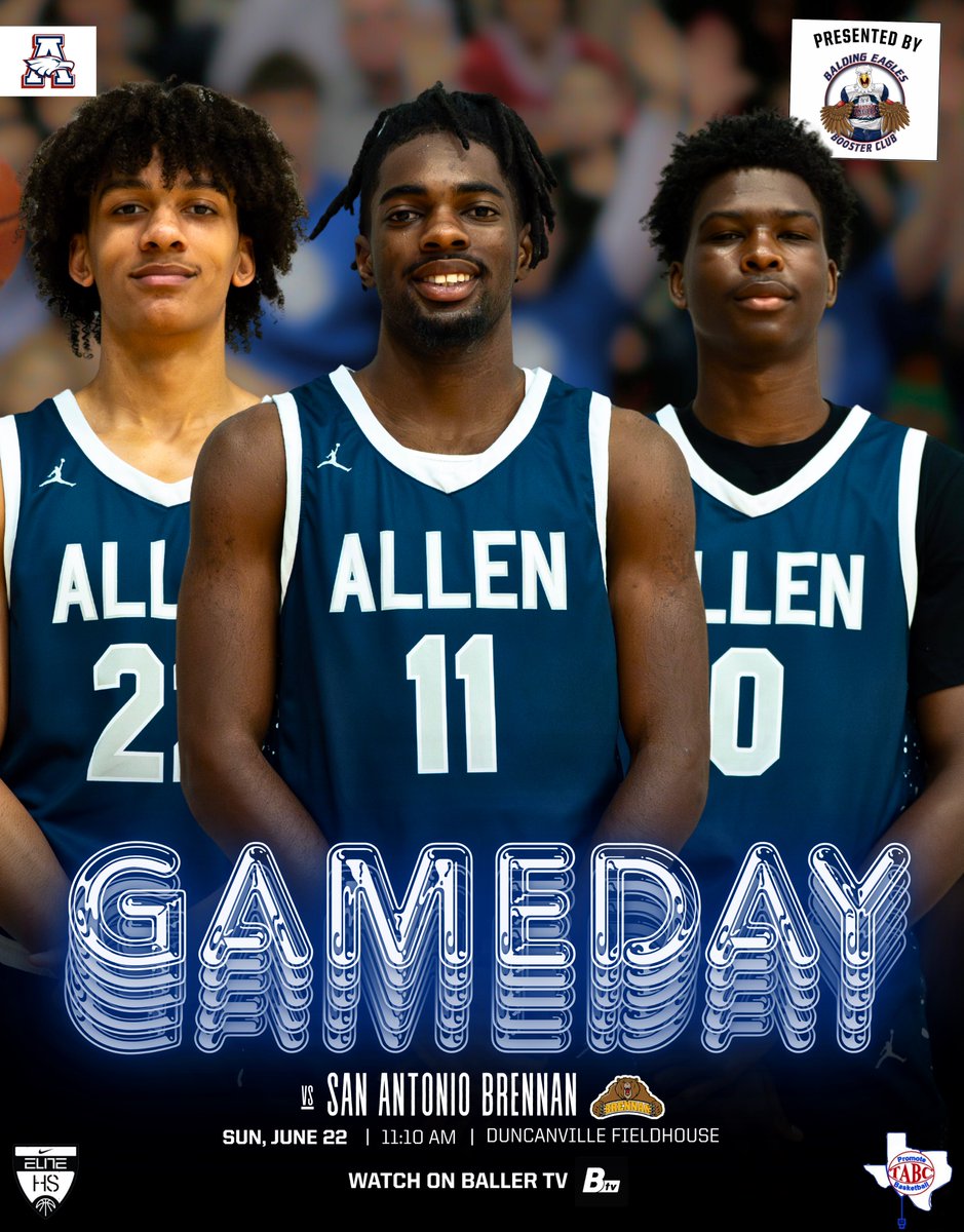 Allen (TX) Basketball π (@alleneaglebball) on Twitter photo GAME DAYβΌοΈπ€
π San Antonio Brennan
π 11:10 a.m.
π Duncanville Fieldhouse Ct. 2
ποΈ tinyurl.com/bp6pc9zh
π» ballertv.com/events/tabc-boβ¦
<a href="/Tabchoops/">ππΌπ½πΎππ</a> | #TOE
π¦
Game Day is presented by:
πππ π½ππ‘πππ£π ππππ‘ππ¨ π½π€π€π¨π©ππ§ πΎπ‘πͺππ΄π» GAME DAYβΌοΈπ€
π San Antonio Brennan
π 11:10 a.m.
π Duncanville Fieldhouse Ct. 2
ποΈ tinyurl.com/bp6pc9zh
π» ballertv.com/events/tabc-boβ¦
<a href="/Tabchoops/">ππΌπ½πΎππ</a> | #TOE
π¦
Game Day is presented by:
πππ π½ππ‘πππ£π ππππ‘ππ¨ π½π€π€π¨π©ππ§ πΎπ‘πͺππ΄π»