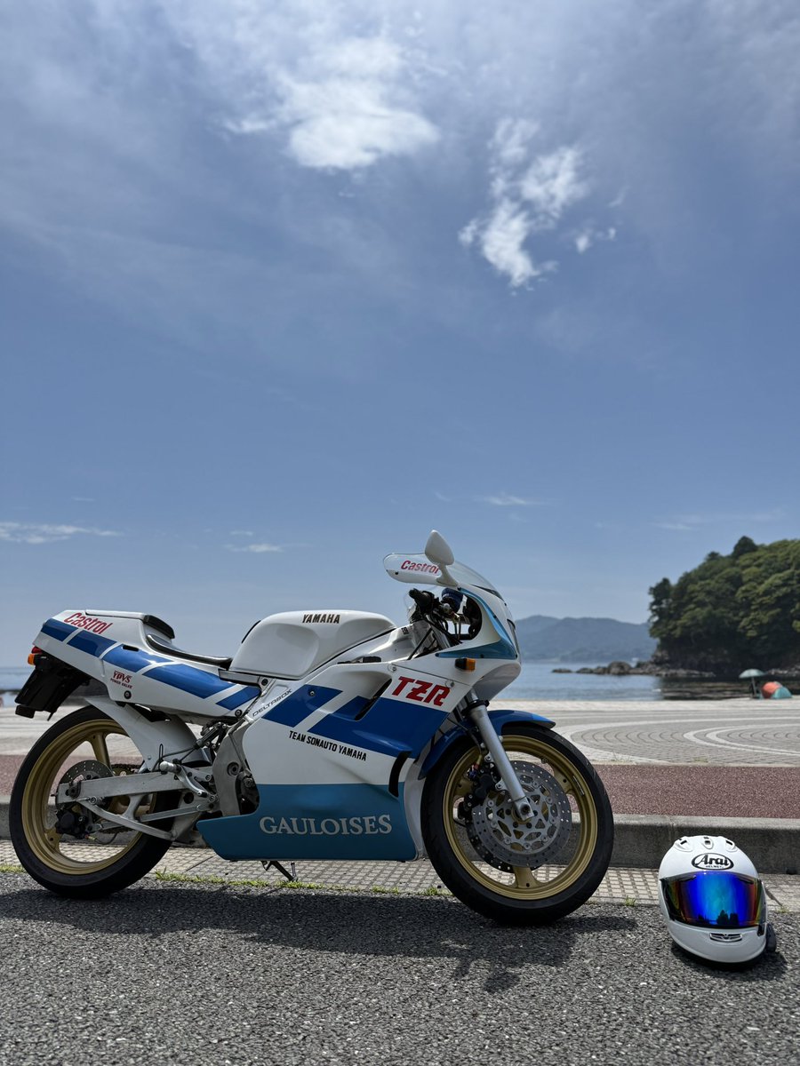 hideCB400's tweet image. TZR 3MA納車しました
 #TZR  #3MA
  #2スト  #公害