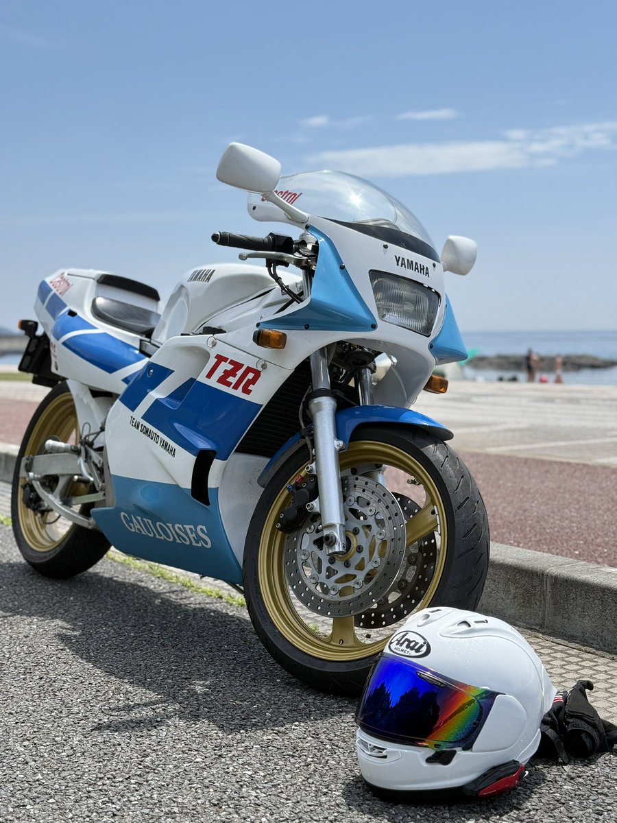 hideCB400's tweet image. TZR 3MA納車しました
 #TZR  #3MA
  #2スト  #公害