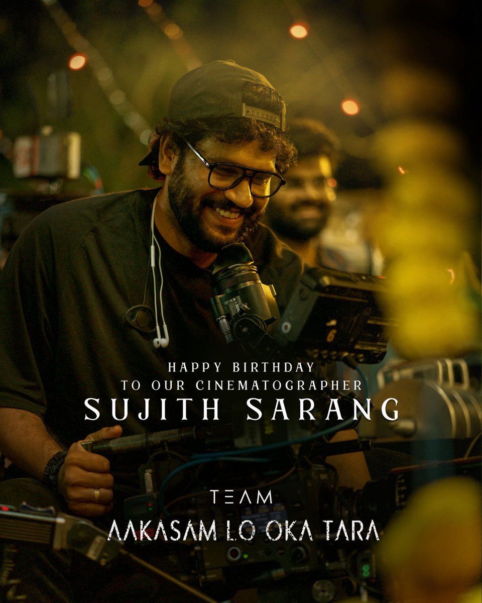pavansadineni's tweet image. Wishing the man @sujithsarang whose vision shaped the soul of #AakasamLoOkaTara 😍🫶🏻

What he’s captured… will be remembered, felt and cherished ❤️‍🔥

#AOTMovie

@dulQuer @GeethaArts @SwapnaCinema @Lightboxoffl @pavansadineni @GvPrakash @sunnygunnam @Ramya_Gunnam @SwapnaDuttCh