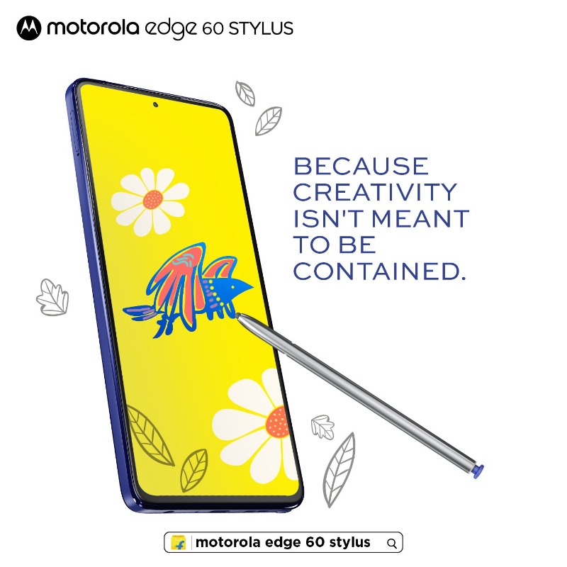 motorolaindia's tweet photo. With the Motorola Edge 60 Stylus, every idea gets the power and precision to shine. #Flexyourcreativity.
Buy now on Flipkart | https://t.co/azcEfy2uaW | leading retail stores
#MotorolaEdge60STYLUS