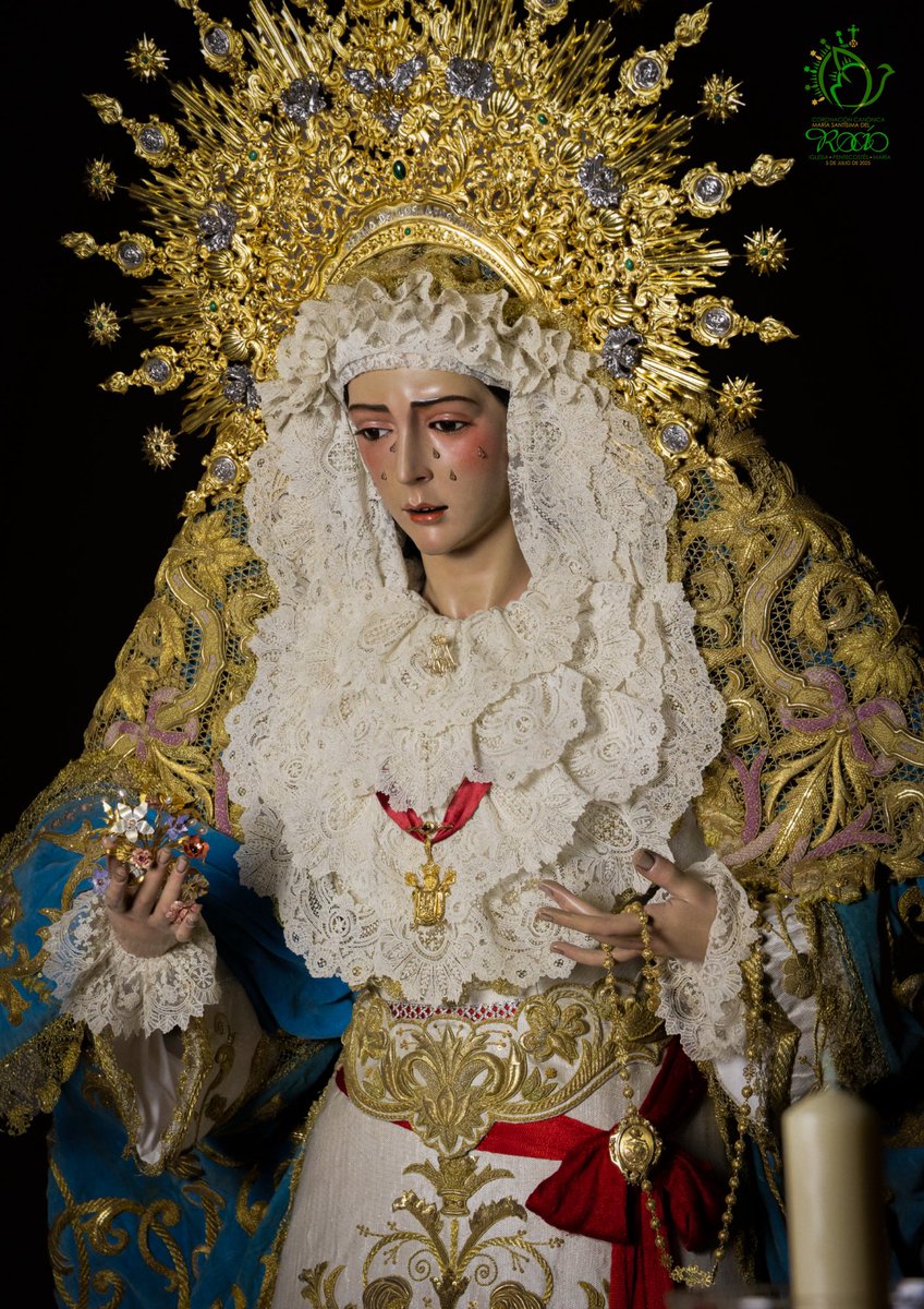 En una semana, el #RocíodelCielo de la Santísima Virgen estará en las calles de Sevilla. 

Así se presenta nuestra Titular, para el traslado a la Iglesia Colegial del Divino Salvador del 29 de junio. 

Un traslado que abre una semana histórica, donde celebraremos los cultos