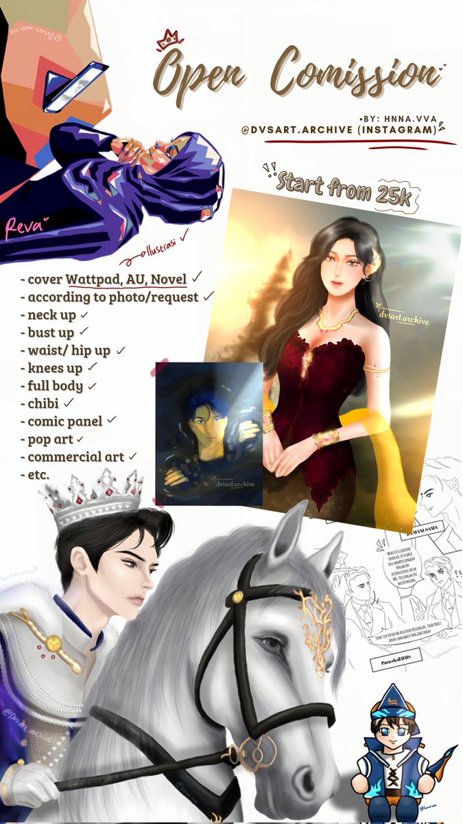 Adakah yang mau memakai jasa untuk cover Wattpad dll,kalo mau DM ignya ya ges