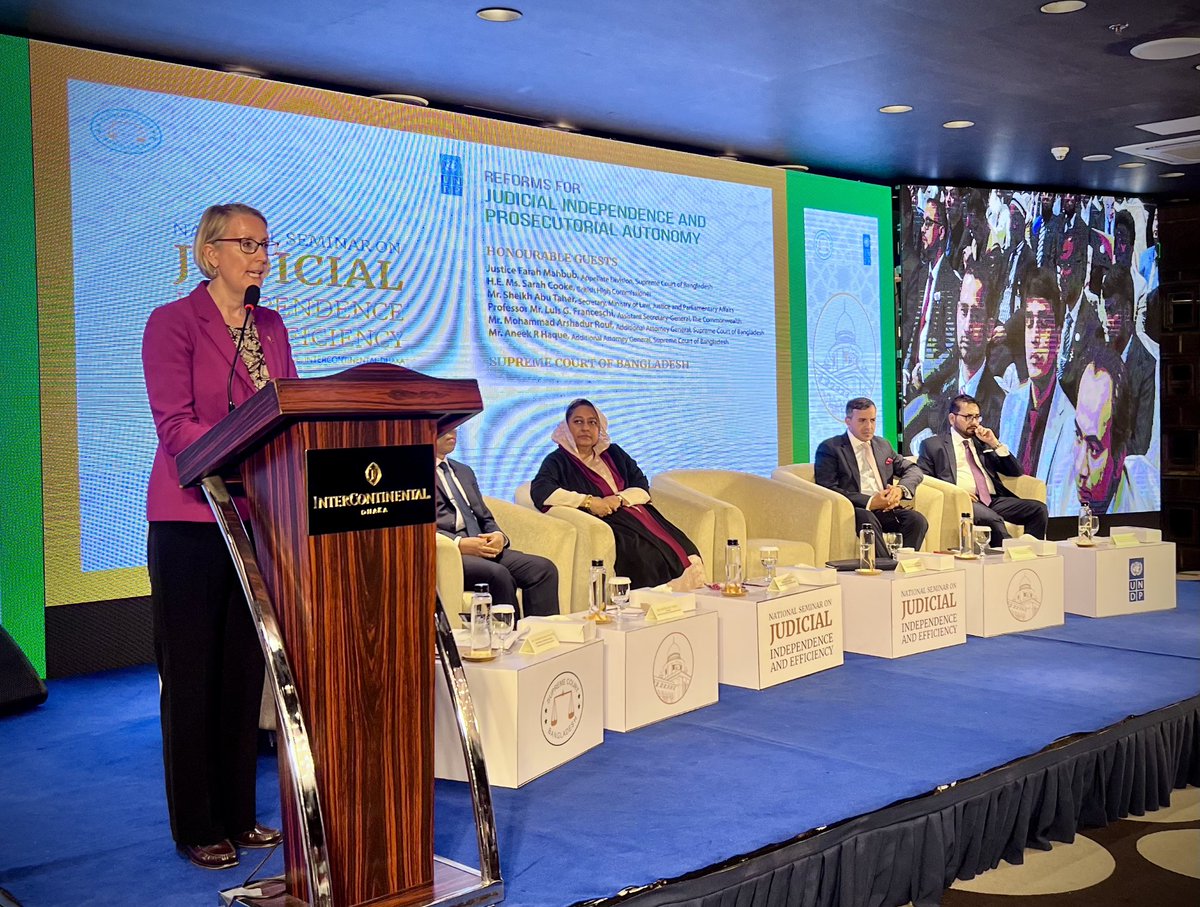 UNDP_BD's tweet image. National Seminar on Judicial Independence and Efficiency: Reforms for Judicial Independence and Prosecutorial Autonomy. Organised jointly by the Supreme Court &amp;amp; @UNDP 🇧🇩