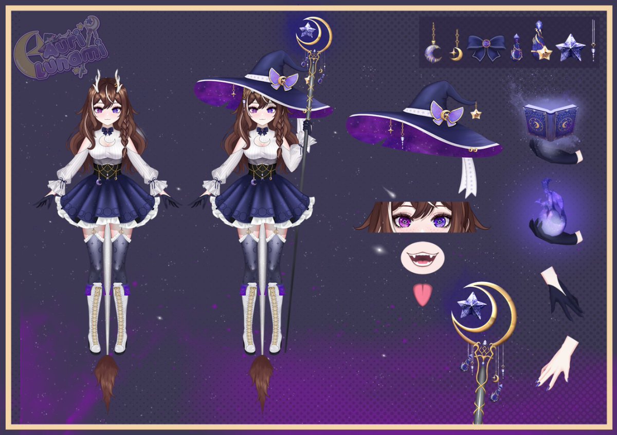 AuriLunami's tweet photo. Gaoo~ I'm Auri! Your half dragon witch from the stars, always ready to make your day magical~ 💜
I love yapping and playing games. Let's hang out sometimes! 🌟

General: #AuriLunami
Art: #Aurti
Clips: #AuriClips 
Fan Name: Mothies   
Marks:☄️🐉
Merch: https://t.co/OHqE663dih https://t.co/VBgYjRTo6p