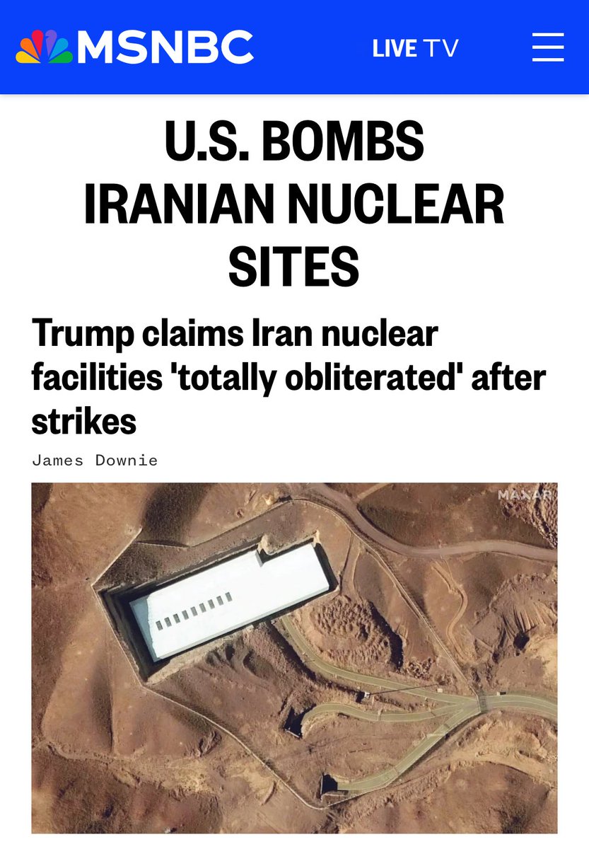 •Trump is bombing Iran, warns Iran not to retaliate
•Iran will retaliate i.e. will defend itself.
•Trump activates article 5
•NATO might not respond like Trump wants to
•NATO-summit in The Hague: Trump announces USA leave NATO

It could happen. #shitshow