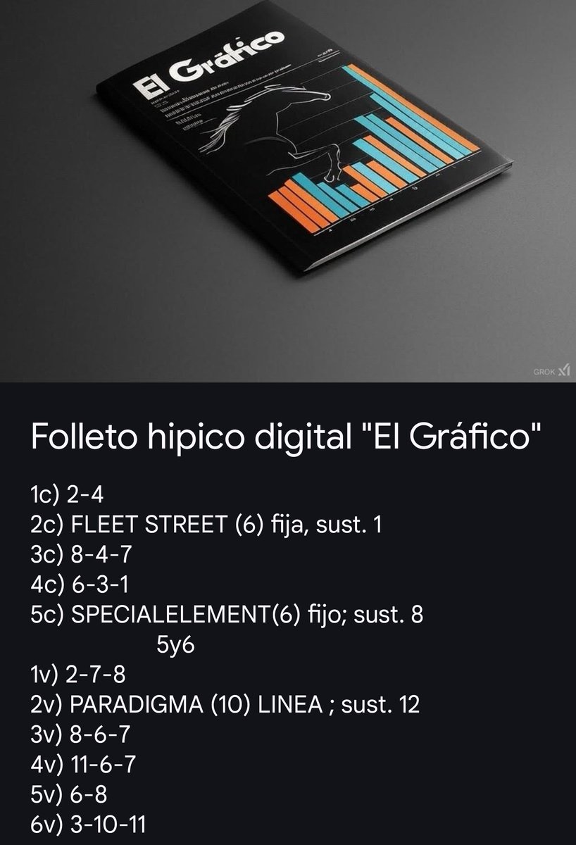 Folleto hípico digital el Gráfico 
Dom 22 de Junio 
Hipódromo la Rinconada