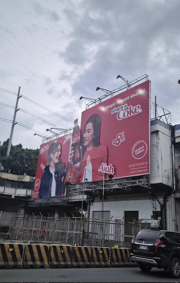 ColAiah share a coke billboard 🥰😍 <a href="/bini_colet/">C O L E T</a>  <a href="/bini_aiah/">Aiah Arceta</a>