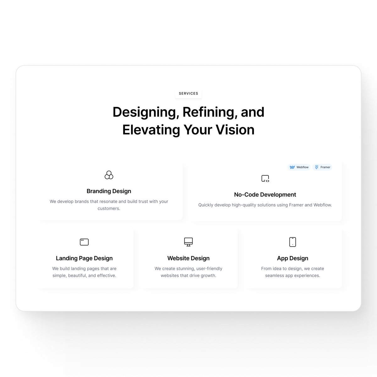 uxui_sami's tweet image. Services Section.

#WebDesign #UXDesign #ServicesSection #UI #DesignInspiration #CustomerExperience