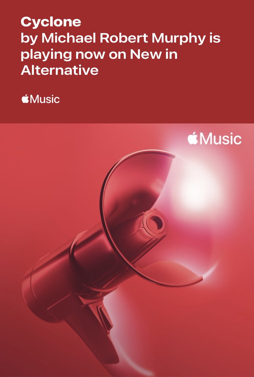 MRobertMurphy's tweet image. Huge thanks to @applemusic for adding 'Cyclone' feat @ByTheSeaBand into their New In Alternative playlist! 🙏

My debut album 'Chaos Magick' is OUT NOW on 12", CD and digital formats. 

🎶 Stream / DL digital bit.ly/4e1oDa3
💿 BUY 12"/CD bit.ly/40JCQT3