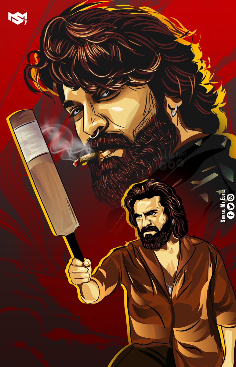 Illustration Artwork of Ram Charan from PEDDI 🔥🔥🔥🤙

Brace yourselves...
💥 The Lion is ready to roar again!
🔥 Wait for this brutal comeback of Ram Charan
Power, Rage, Style… all in one frame!😎

Uhd link in comments👇

#Peddi #RamCharan 

#smjeditz #Artwork #Illustration