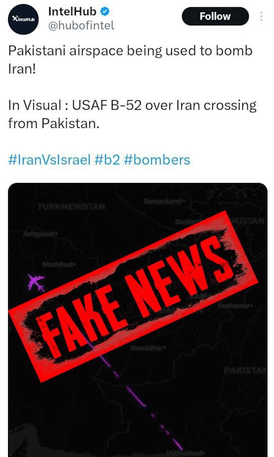 🚨⚠️Important Facts on Iran-Israel War.  #IranVsIsrael 

#India affiliated social media continues to spread Fake News

1. #Pakistan has NOT ALLOWED the use of its airspace, land or territorial waters to be used against #Iran in any of the attacks by the US or #Israel

2.