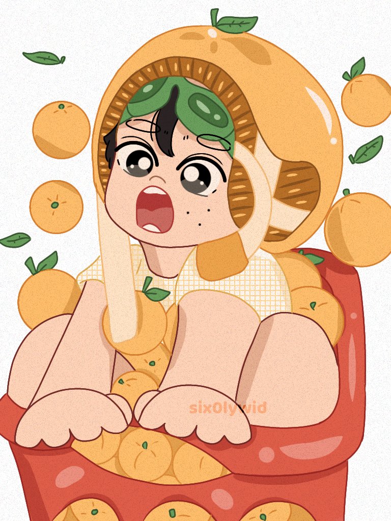 Ayo sfs! Coba tebak jeruk asli yang mana?
*Art by sender