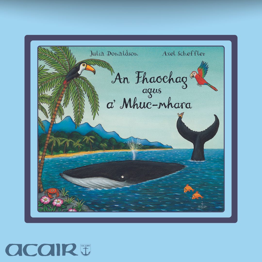 Air druim na muice-mara thèid faochag air chuairt, a’ siubhal fad is farsaing air feadh na cruinne-cè. Siud ‘s ann thàinig orr’ èiginn – a’ mhuc-mhara air a ghlasadh an gainmheach na tràghad. Feumaidh faochag bheag plana mòr airson a caraid a shaoradh.

📘acairbooks.com/books/an-fhaoc…