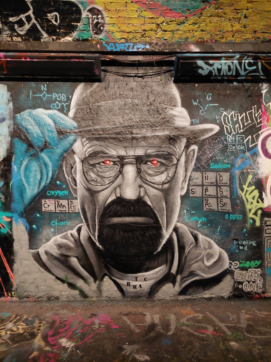 ibex1251's tweet image. WALTER WHITE FROM BREAKING BAD STREET ART MURAL AT THE LEAKE STREET GRAFFITI TUNNEL IN LONDON
#STREETART #LONDON