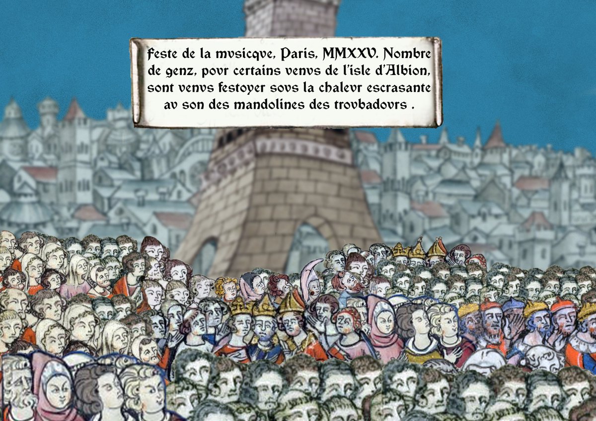 Moy j'estoyais en les Ardennes, "bande de bataves, n'estomes qve devlx." #FetedelaMusique