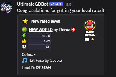 Tinraz1's tweet image. Congratulations for getting your level rated! 🤣