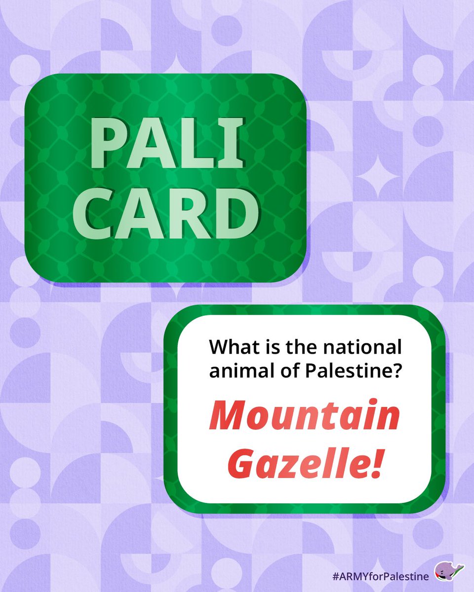 ARMY4Palestine's tweet image. Good morning ARMY!
We have now raised $751, good job!

We now have a leaderboard for the BT21 characters! Continue to vote for your favourite by donating and filling out the form!

The answer to the Pali Card question is: Mountain Gazelle! ☺️
The Bora Card will be revealed in the…