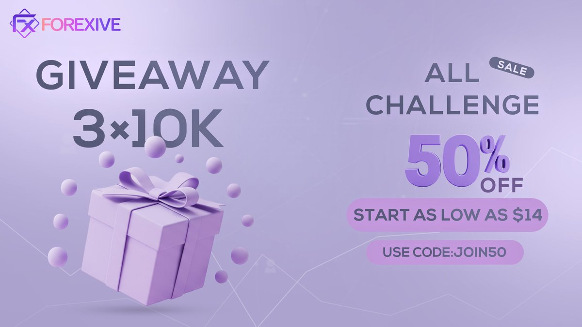 🎉 GIVEAWAY TIME! 🎉
We’re giving away 3 x $10K Trading Challenges! 
Ready to level up your trading game? 🤑

Here’s how to enter:
✅ Follow <a href="/forexive/">FOREXIVE</a>, <a href="/hoomanabbasi_/">Hooman</a>  and <a href="/proptradershub/">Prop traders hub</a> 
✅ Like and retweet this post &amp;amp; tag 4 trader friends in the comments
✅ Join our