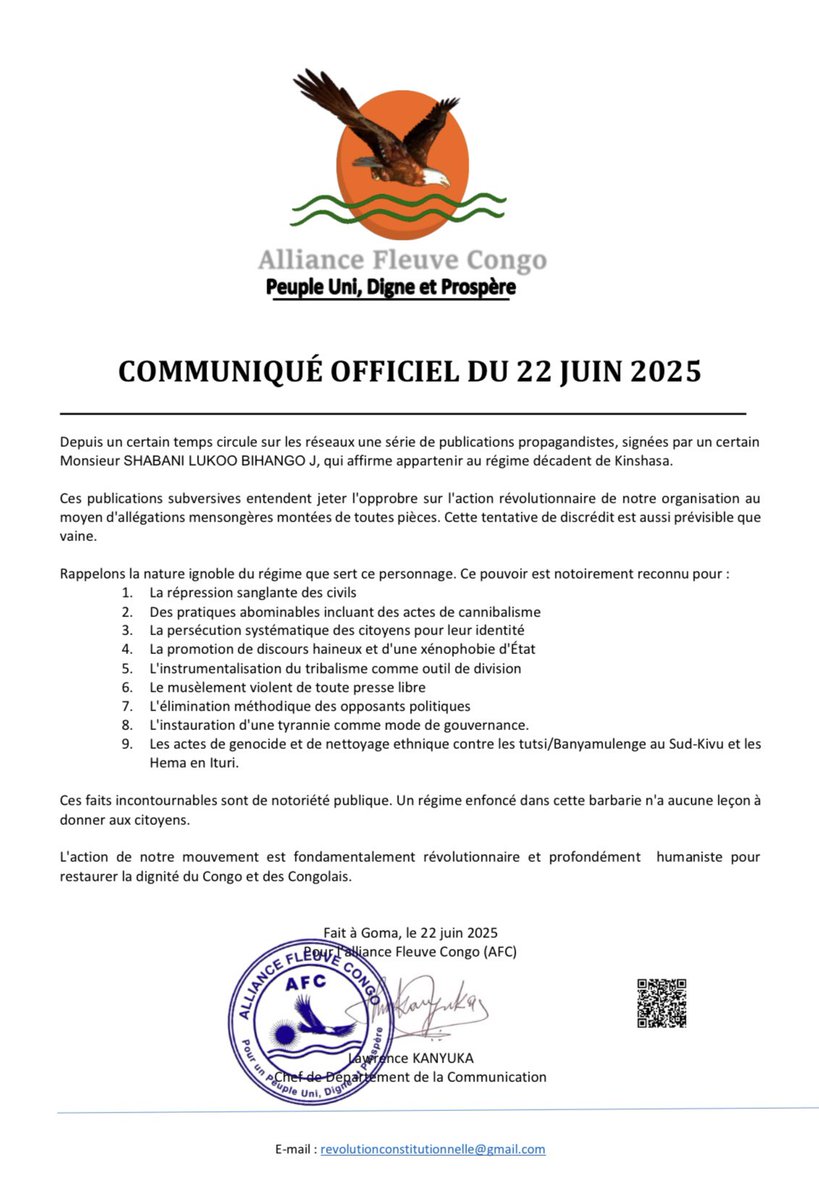 Lawrence KANYUKA tweet media