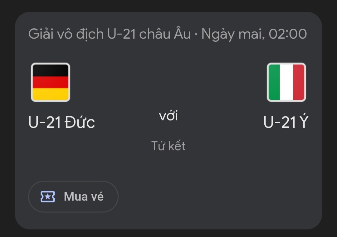 EricTra62461220's tweet photo. Nhận định bóng đá hôm nay (22/6/25)
U21 Đức - U21 Ý
Lựa chọn: U21 Đức -0.5 FT https://t.co/xhr7gYC6Bl