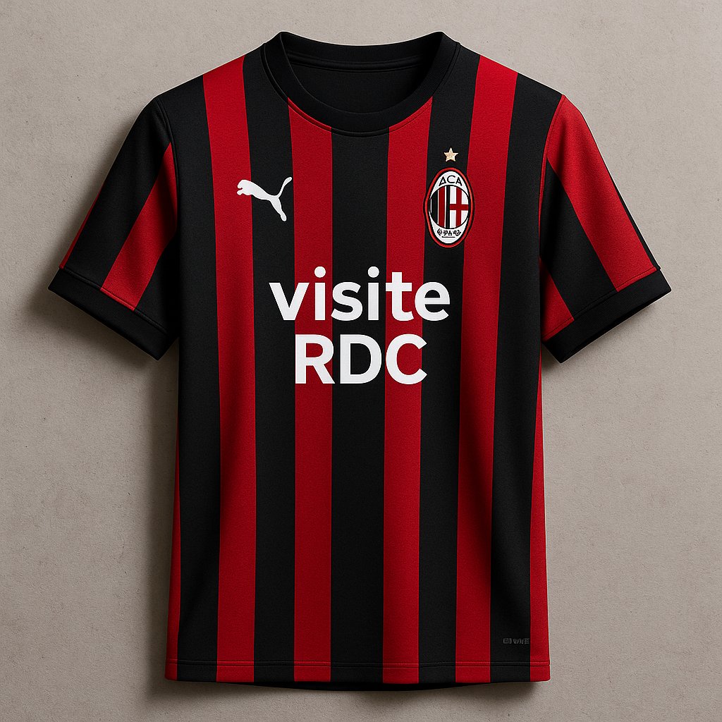 Ce projet du mention de la RDC sur le maillot de <a href="/acmilan_fra/">AC Milan - France ⭐️</a> est une bonne idée par son le fond, et bizarre par la forme. Car l'ambition de promouvoir le tourisme en RDC, passe par une imitation exacte du modèle Rwandais au <a href="/LMDPSG/">Le Meilleur du PSG</a>