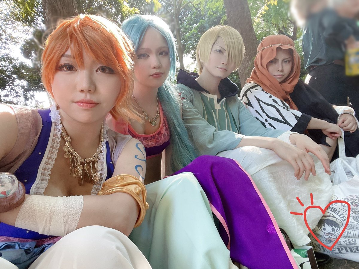 このメンバーでいました🫶🏻︎💕︎︎
ひまさん、ツキヤさん、モカさん暑い中遊んでくれてありがとう✨✨
幸せすぎた！🤟❤ 
#アコスタ池袋