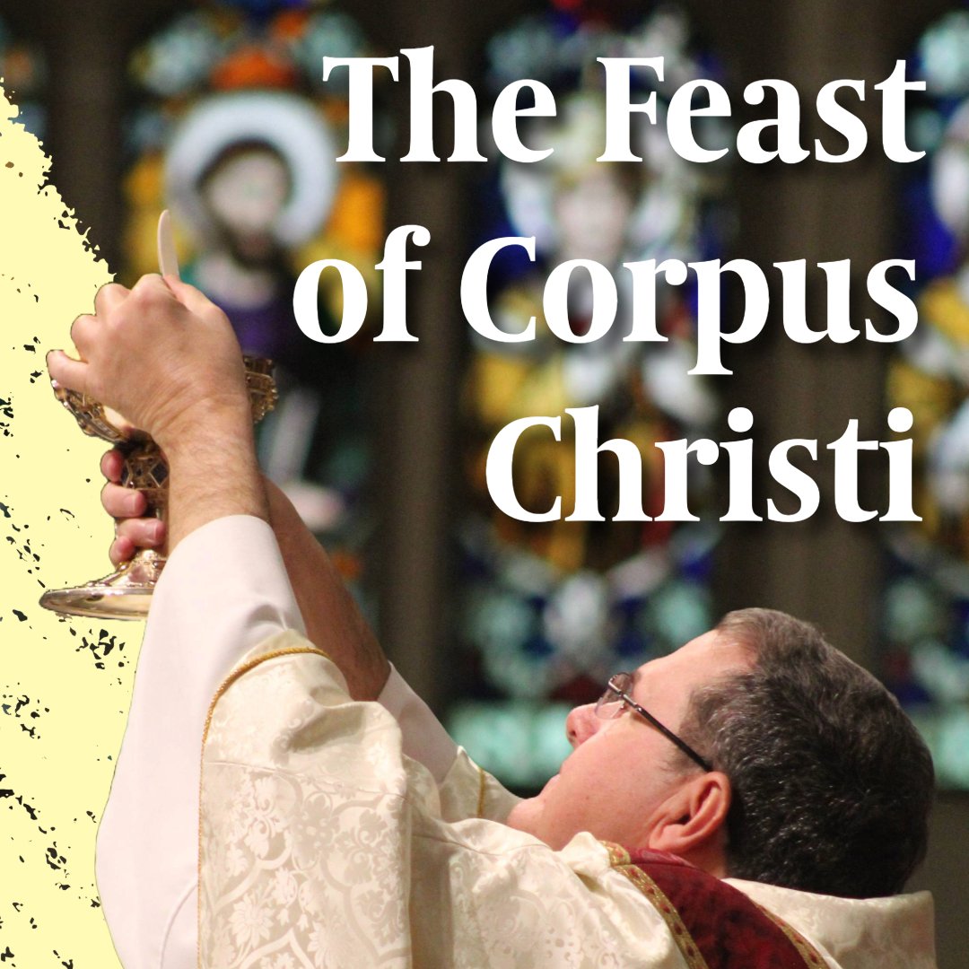 StAnthonyTM's tweet photo. Today is the Feast of Corpus Christi! The Solemnity of the Body and Blood of Christ takes place on the Thursday after Trinity Sunday but it is transferred to Sunday, June 22 in the Diocese of Covington! https://t.co/C6dyeeASWq
