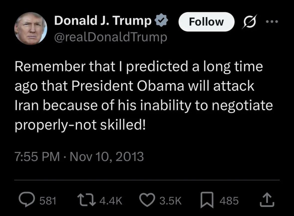 ProseccoLiquido's tweet photo. President Donald J. Trump is a disgrace 

#ImpeachTrumpNOW #WorldWar3 #IranVsIsrael https://t.co/jeOL1fcMu1