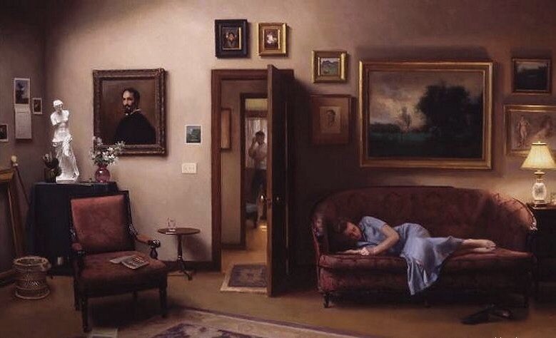 franch_laura's tweet photo. Como cada domingo, comparto el trabajo de otro de mis hopperianos: Steven J. Levin (Minneapolis, 1964), un representante del realismo norteamericano contemporáneo en la tradición de la Escuela de Boston. Según el, Vermeer y Edward Hopper son sus grandes influencias. 

👇🏻 Hilo. https://t.co/3QvyClfZLp