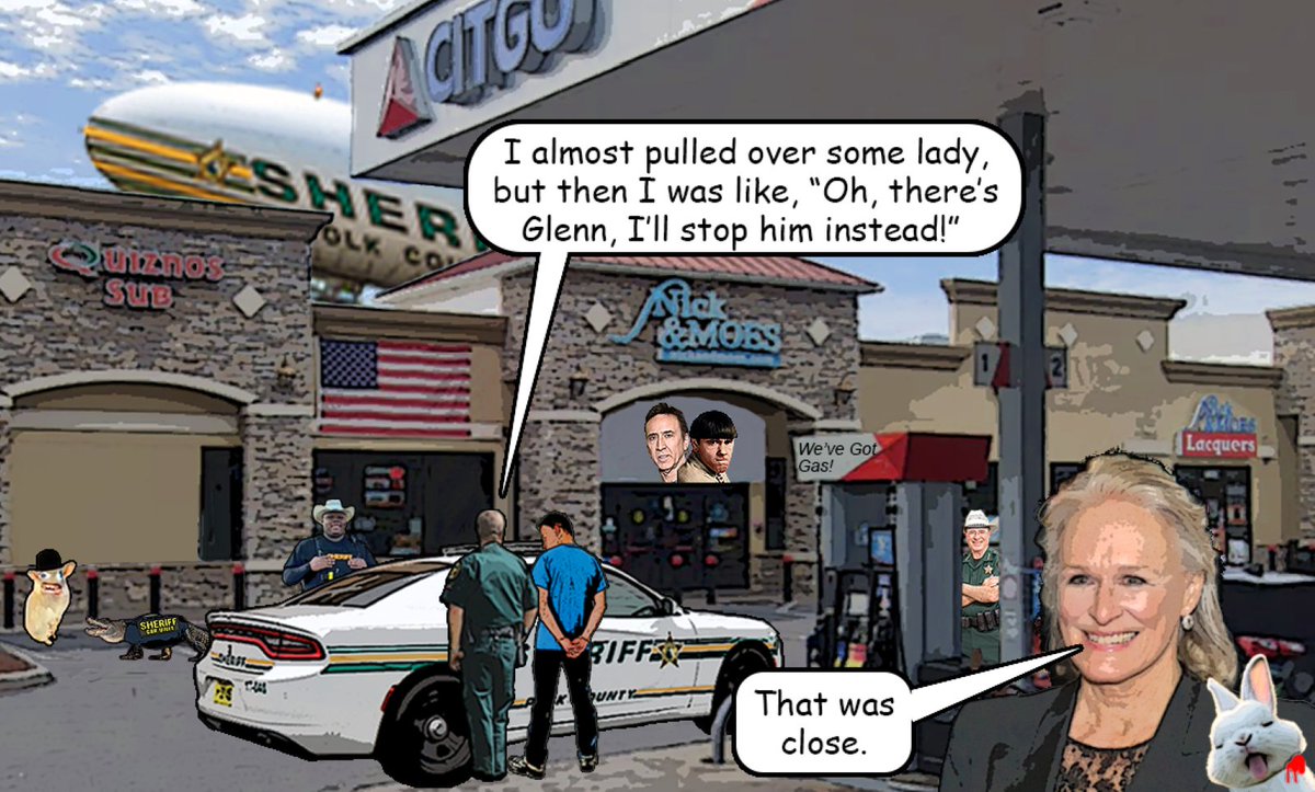 Here’s the story of how we went from going to get Glenn to when Glenn got got.

ACT ONE
On a recent evening, Deputy Lopez saw Glenn driving a motorcycle with no tag in Lakeland. Lopez knew Glenn, and knew that Glenn didn’t have a motorcycle endorsement. 

Deputy Lopez attempted a