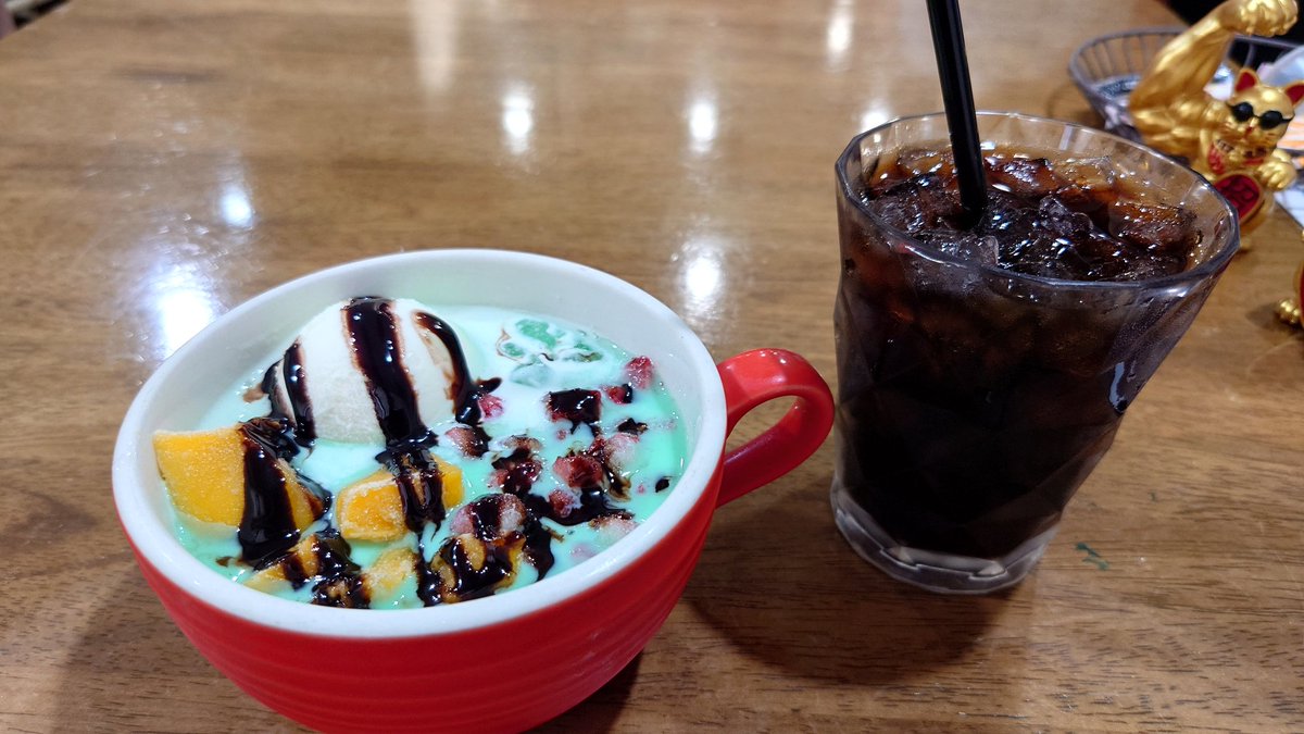 チョコミントのフローズン白玉！