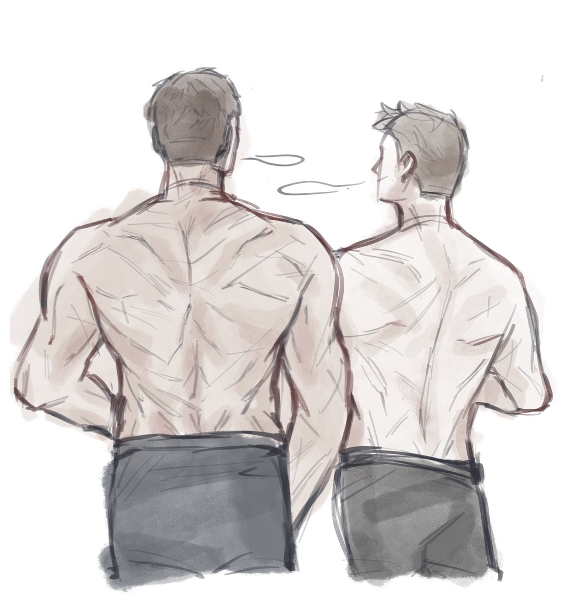 AOZORA_2010's tweet image. Back study cuz I’m bad at anatomy 
#ResidentEvil6 #Nivanfield #ChrisRedfield #PiersNivans