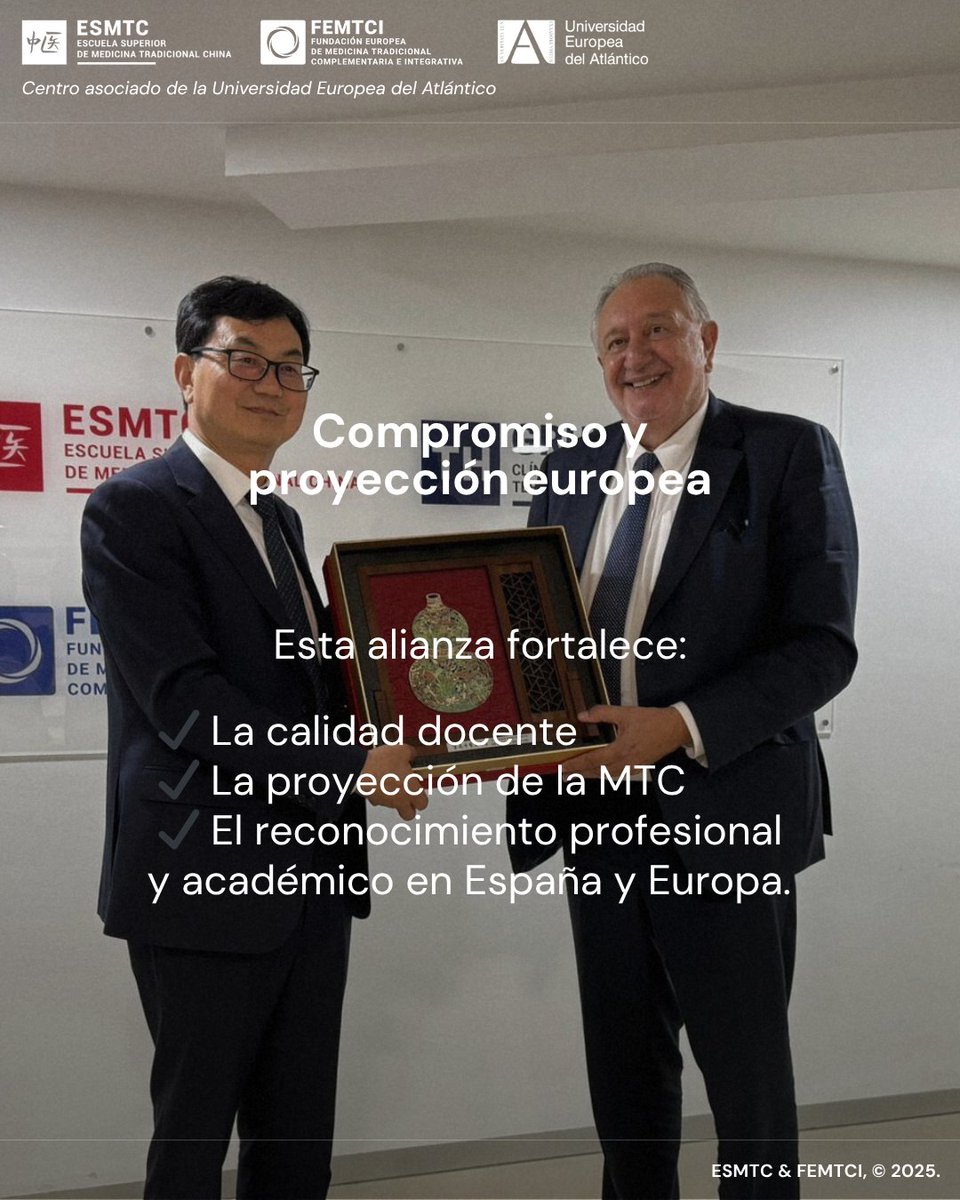 30 años de colaboración y seguimos creciendo. 📚🤝 

@femtci, <a href="/esmtc/">Edward Mitchell</a> y @grupo_thuban refuerzan su alianza con la @yucmchina para impulsar la MTC y la Osteopatía en Europa.

🎓 Nuevos programas, movilidad internacional y cooperación académica.

#MedicinaIntegrativa #MTC