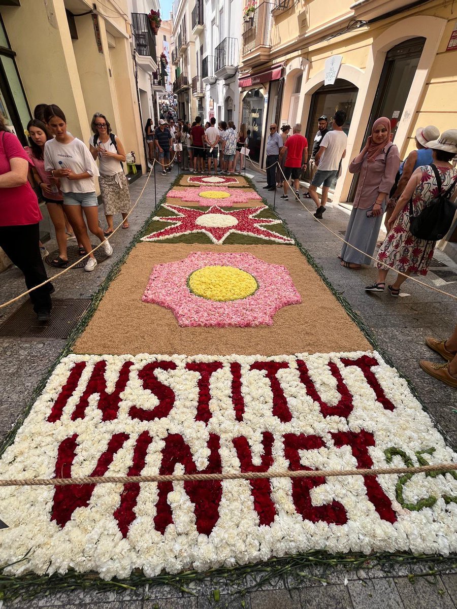 Catifa acabada al <a href="/corpusdesitges/">Corpus de Sitges</a>   
Moltes gràcies a tots els que ho heu fet possible: alumnes, professors, pares i mares del <a href="/sitges_vinyet/">Institut VINYET. Sitges</a> 
Feliç diada de Corpus!