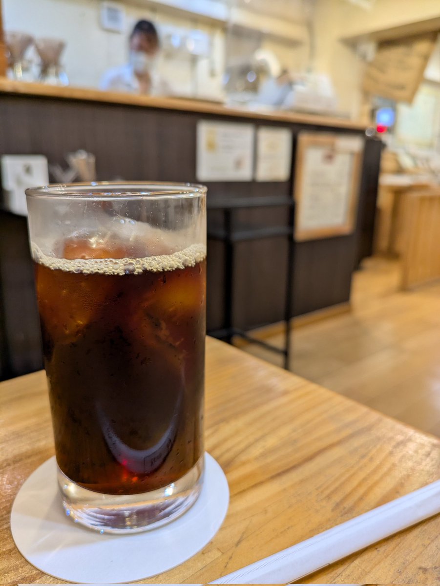 珈琲豆焙煎中♪
アイスコーヒー用とホットコーヒー用