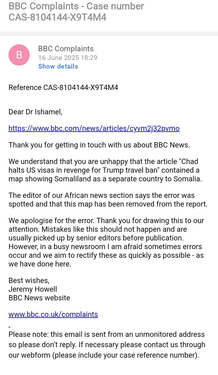 Well, well! BBC, let's hope there are no more mistakes when it comes to #Somalia. We’re ready to go to any lengths to defend our territorial integrity.