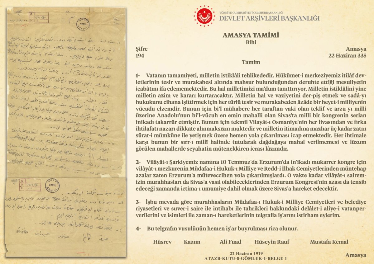 #AmasyaGenelgesi  106 Yaşında.